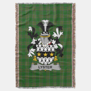 Irish Lyster Coat of Arms Familienwappen Irland Decke