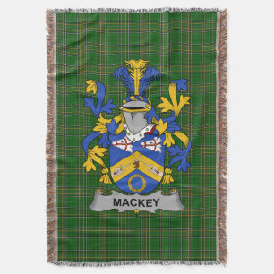 Irish Mackey Coat of Arms Familienwappen Irland Decke