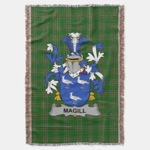 Irish Magill Coat of Arms Familienwappen Irland Decke