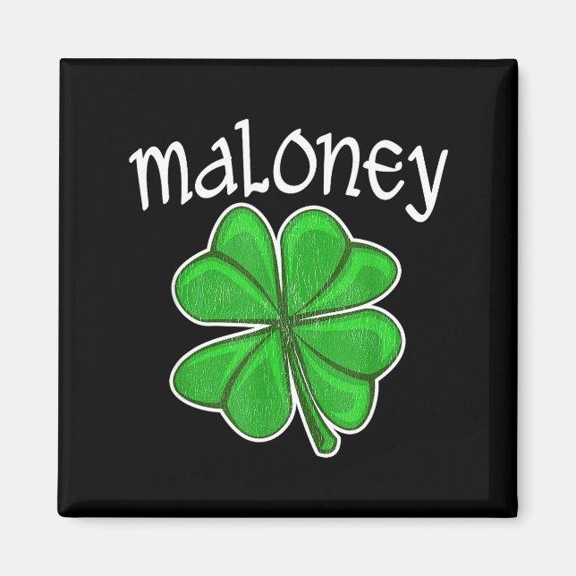 Irish Maloney Glücksklee St. Patrick's Day  Magnet (Vorne)