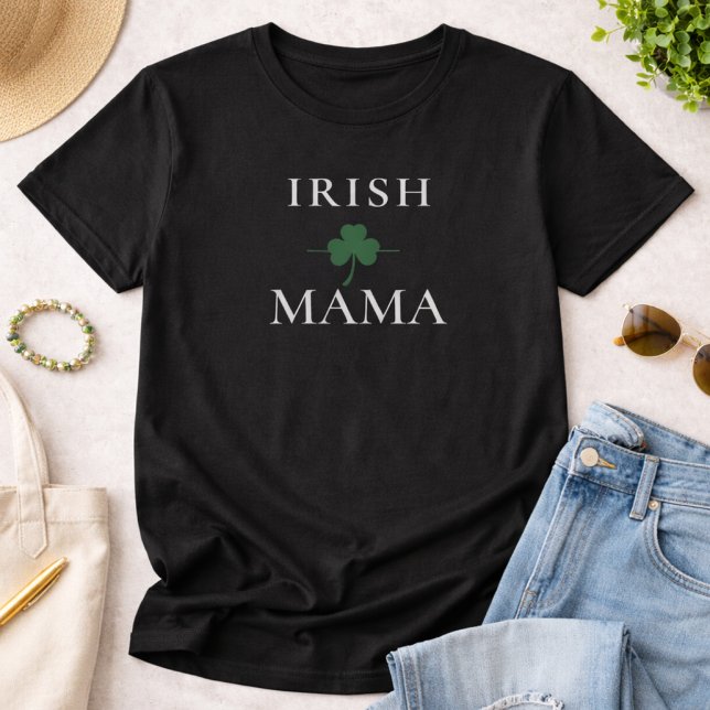 Irish Mama Shamrock T-Shirt (Von Creator hochgeladen)