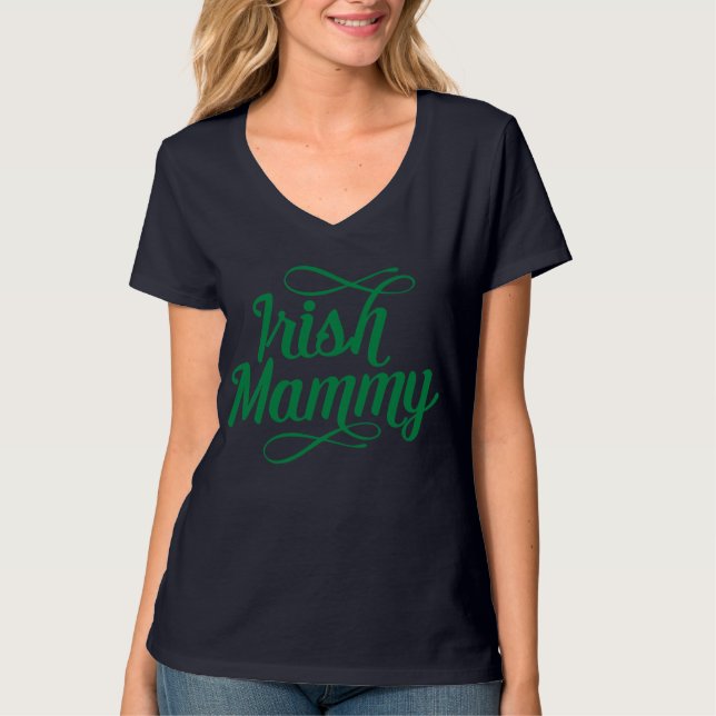 Irish Mammy, Irish Mama T - Shirt Irland (Vorderseite)