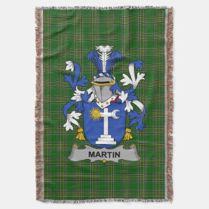 Irish Martin Coat of Arms Familienwappen Irland II Decke