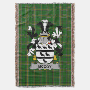 Irish McCoy Coat of Arms Familienwappen Irland Decke