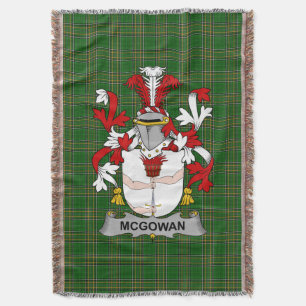 Irish McGowan oder McGouan Coat of Arms Family Cre Decke