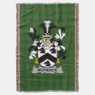 Irish McPierce oder Pierce Coat of Arms Family Cre Decke