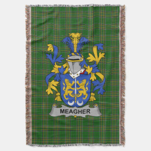 Irish Meagher oder O_Maher Coat of Arms Family Cre Decke