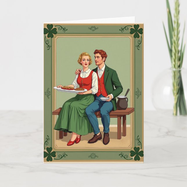 Irish Meal Shared Love Card Karte (Vorderseite)