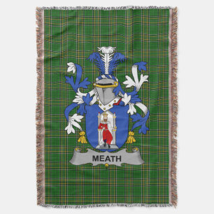 Irish Meath Coat of Arms Familienwappen Irland Decke