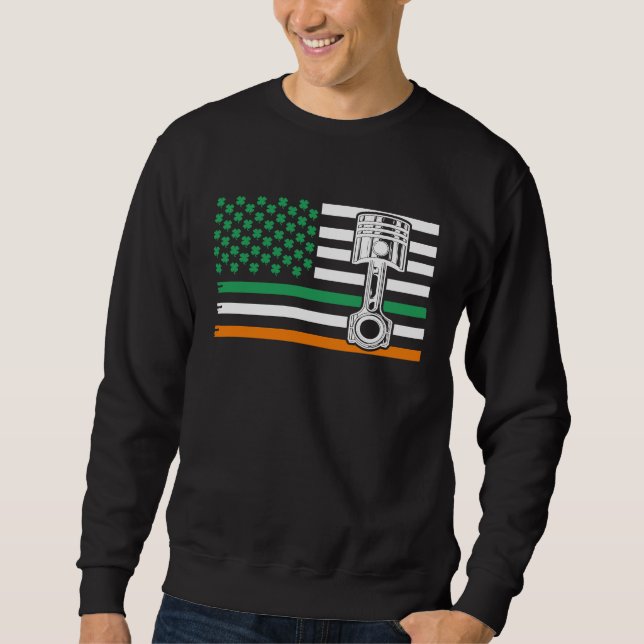 Irish Mechanic  Machinist  St Patricku2019s Day Sweatshirt (Vorderseite)