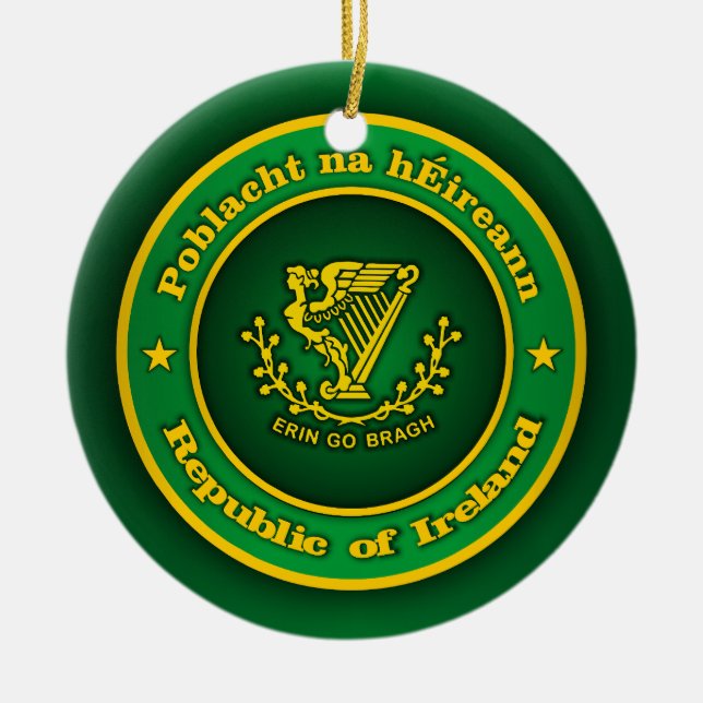 Irish Medallion Apparel Keramik Ornament (Vorne)
