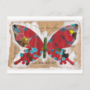 Irish Melody Butterfly Postkarte