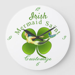 Irish Mermaid Saint Thunder_Cove Große Wanduhr