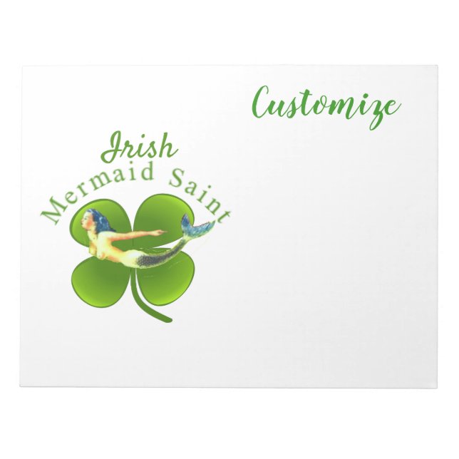 Irish Mermaid Saint Thunder_Cove Notizblock (Vorderseite)