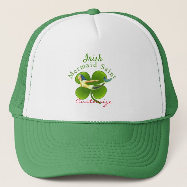Irish Mermaid Saint Thunder_Cove Truckerkappe (Vorderseite)