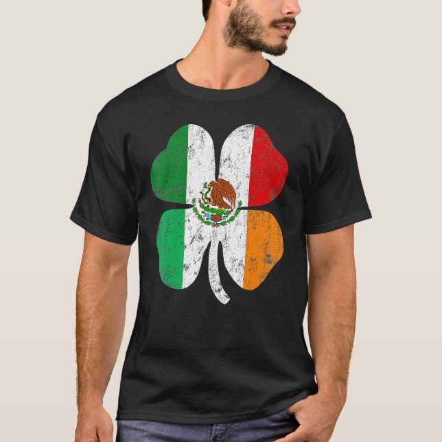 Irish Mexico Flag Mexico Irland St Patricks Day T-Shirt (Vorderseite)