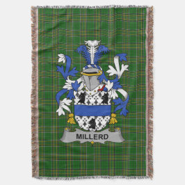 Irish Millerd Coat of Arms Familienwappen Irland Decke