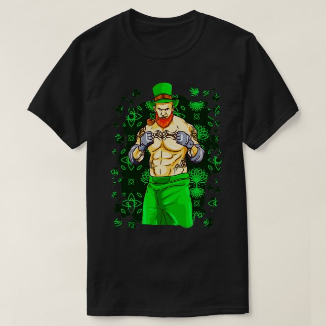 Irish MIXED MARTIAL ARTS Fighter Jiu Jitsu Muay Th T-Shirt (Design vorne)
