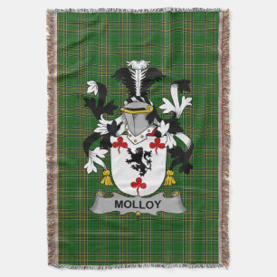 Irish Molloy oder O_Mulloy Coat of Arms Family Cre Decke