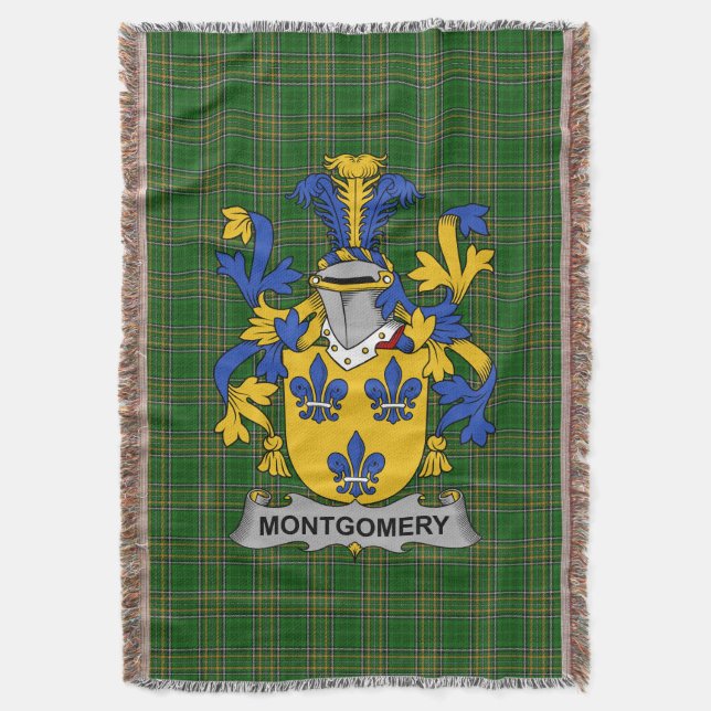Irish Montgomery Coat of Arms Familienwappen Irlan Decke (Vorderseite Vertikal)