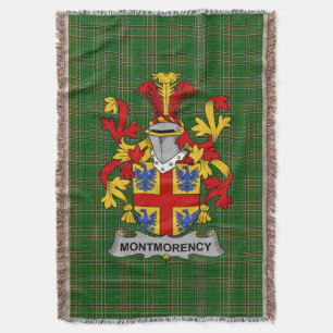 Irish Montmorency Coat of Arms Familienwappen Irla Decke