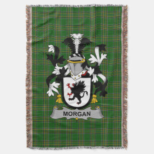 Irish Morgan Coat of Arms Familienwappen Irland Decke