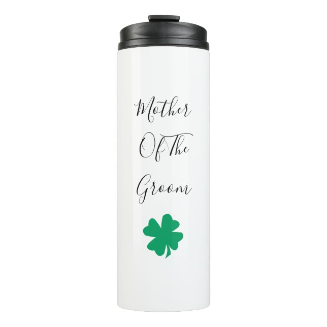 Irish Mother the Groom Weddings St Patricks Day Thermosbecher (Vorderseite)