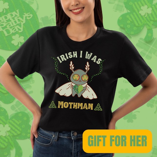 Irish Mothman St. Patrick's Day T-Shirt (Von Creator hochgeladen)