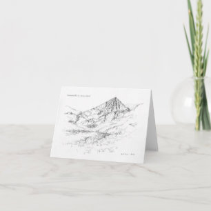 Irish Mountains Blank Greeting Card - Carrauntoohi Karte