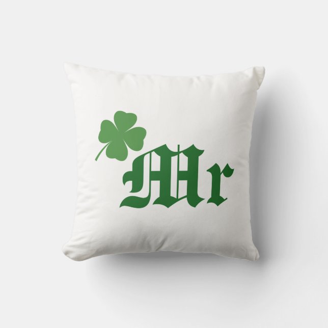 Irish Mr Wedding Pillow Kissen (Vorderseite)