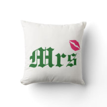 Irish Mrs Wedding Pillow