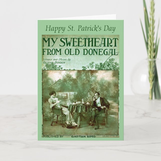 Irish Music Album Holiday Grußkarte Karte (Vorderseite)