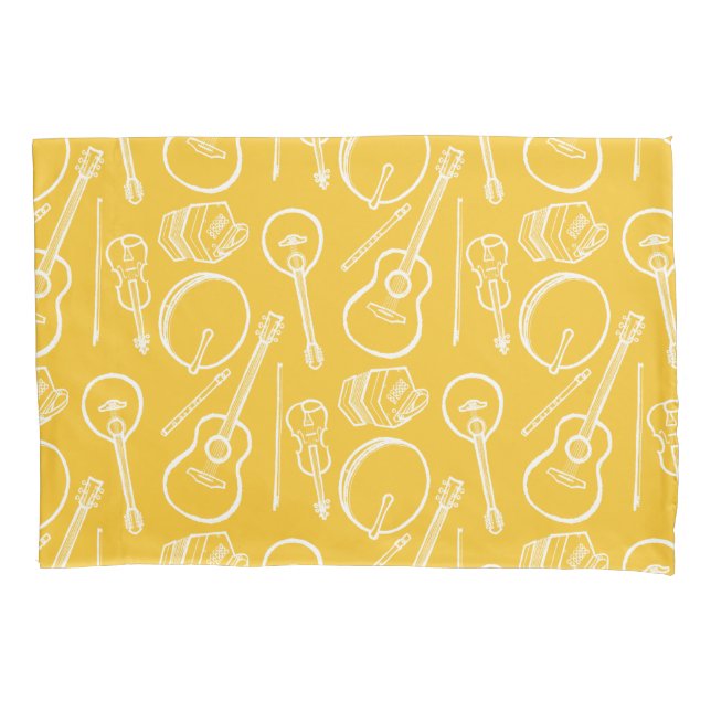 Irish Music Instruments Single Pillowcase Standard Kissenbezug (Vorderseite)