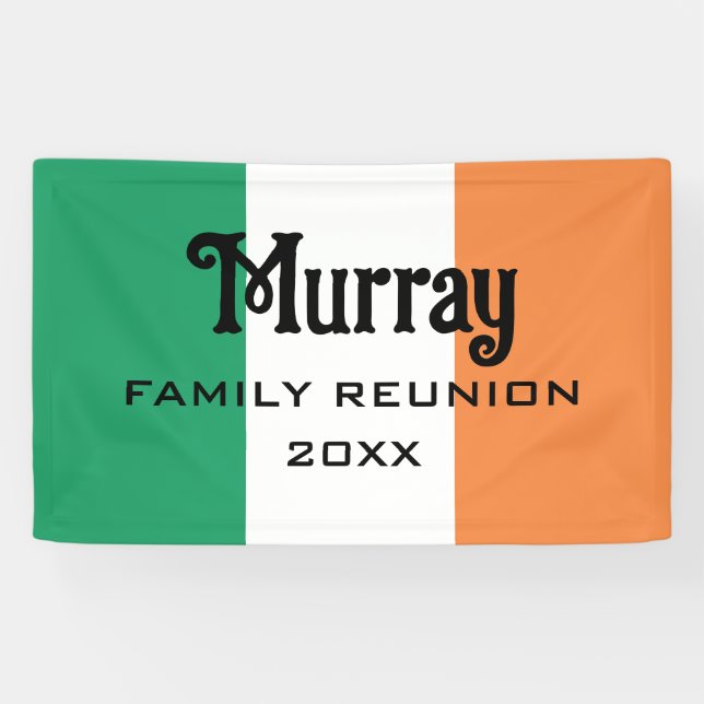 Irish Name Name Name Custom Banner (Horizontal)