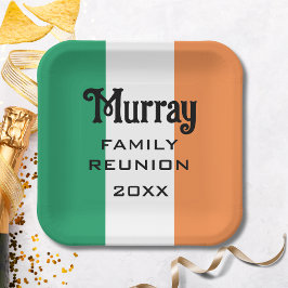 Irish Name Name Name Custom Pappteller