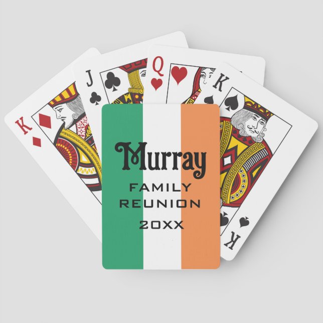 Irish Name Name Name Custom Spielkarten (Rückseite)