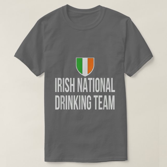 Irish National Drinking Team National Pride Beer  T-Shirt (Design vorne)