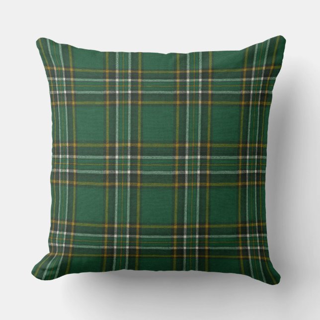 Irish National Original Tartan Square Throw Kissen (Vorderseite)