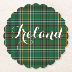 Irish National Tartan Kariert Personalisiert Untersetzer