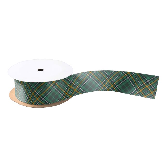 Irish National Tartan Kariertes Muster Satinband (Spule)