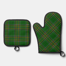 Irish National Tartan Ofenhandschuhe