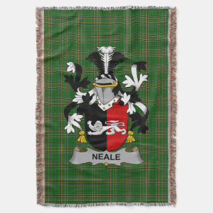 Irish Neale Coat of Arms Familienwappen Irland Decke