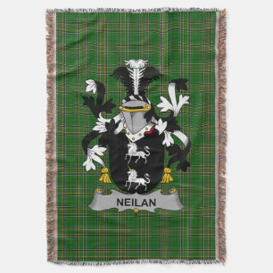 Irish Neilan oder O_Neylan Coat of Arms Family Cre Decke