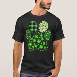 Irish Niedlich Dog Paw Clovers St Patrick's Day Lu T-Shirt