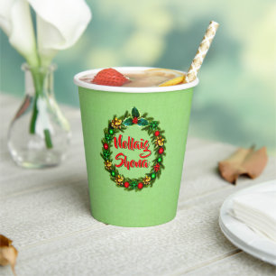 Irish Nollaig Shona Frory Christmas Pappbecher