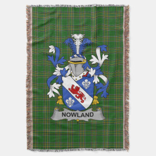 Irish Nowland Coat of Arms Familienwappen Irland Decke