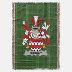 Irish Nugent Coat of Arms Familienwappen Irland Decke