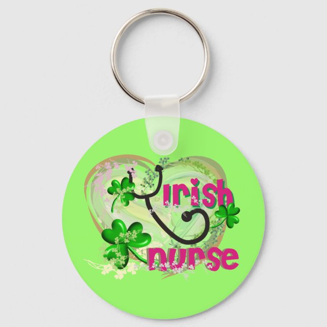 Irish Nurse Key Chain Schlüsselanhänger (Vorderseite)