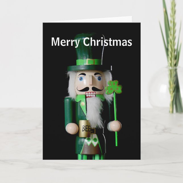 Irish Nutcracker Feiertagskarte (Vorderseite)