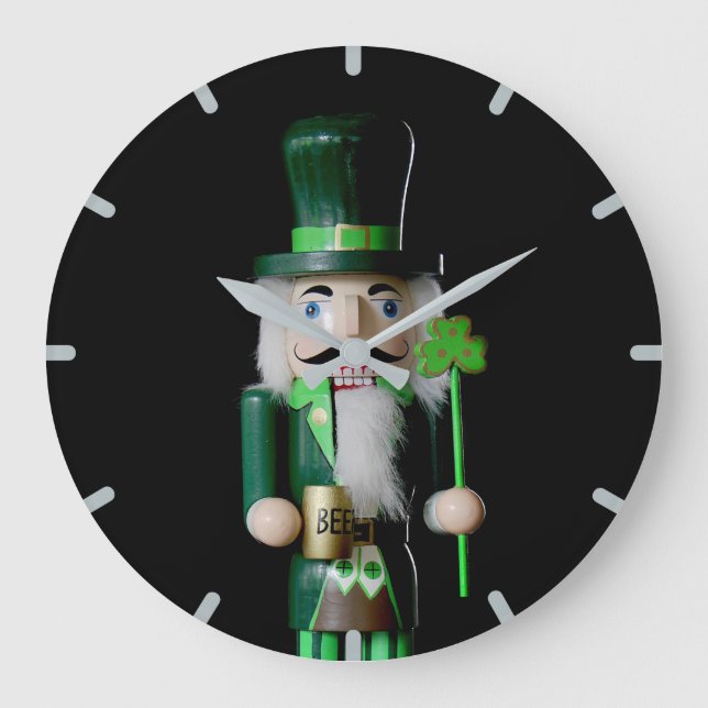 Irish Nutcracker Große Wanduhr (Vorderseite)
